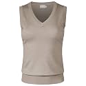 Women's Solid Basic V-Neck Sleeveless Soft Stretch Pullover Sweater Vest Top
