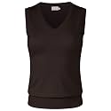 Women's Solid Basic V-Neck Sleeveless Soft Stretch Pullover Sweater Vest Top