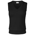 Women's Solid Basic V-Neck Sleeveless Soft Stretch Pullover Sweater Vest Top