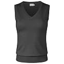 Women's Solid Basic V-Neck Sleeveless Soft Stretch Pullover Sweater Vest Top