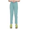 Women39s Solid Cotton Lycra Pants High