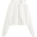 Women39s Solid Long Hooded Neck Fleece Hoodie