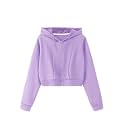 Women39s Solid Long Hooded Neck Fleece Hoodie