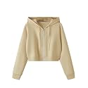 Women39s Solid Long Hooded Neck Fleece Hoodie