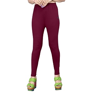 Womens Solid Mid Rise Slim Fit Ankle