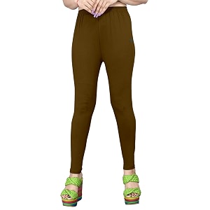 Womens Solid Mid Rise Slim Fit Ankle