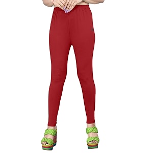 Womens Solid Mid Rise Slim Fit Ankle