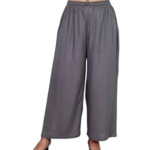 Womens Solid Rayon Palazzo Pants Regular Palazo
