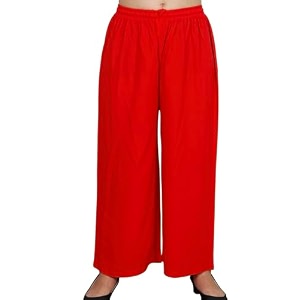 Womens Solid Rayon Palazzo Pants Regular Palazo