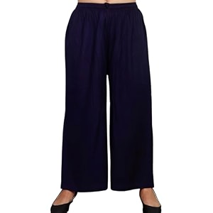 Womens Solid Rayon Palazzo Pants Regular Palazo