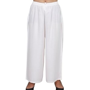 Womens Solid Rayon Palazzo Pants Regular Palazo