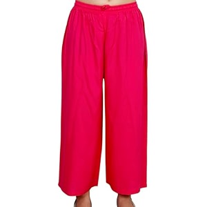 Womens Solid Rayon Palazzo Pants Regular Palazo