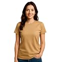 Women39s Solid Round Neck Half Sleeves Polyester