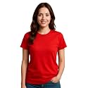 Women39s Solid Round Neck Half Sleeves Polyester