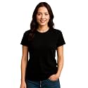 Women39s Solid Round Neck Half Sleeves Polyester