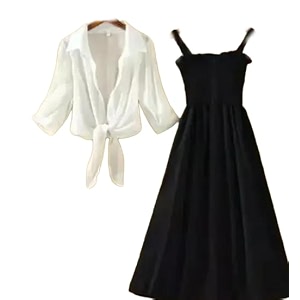 Womens Solid Sleeveless Midi Dress with White