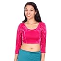 Women39s Solid Velvet Breathable 34 Sleeve Round