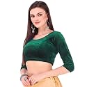 Women39s Solid Velvet Breathable 34 Sleeve Round