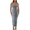 Women's Spaghetti Strap Bodycon Dress - Summer Casual Maxi Club Party Long Tight Slip Dresses
