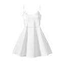 Women's Spaghetti Strap Dress Summer Casual Swing Sundress Girls Beachwear Swing Mini Dress