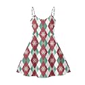 Women's Spaghetti Strap Dress Summer Casual Swing Sundress Girls Beachwear Swing Mini Dress