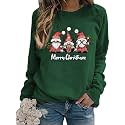 Women's St Patrick's Day Shamrock Sweatshirt Irish Shirts Pullover Top Cute Long Sleeve Holiday Outfit &amp; Gift