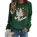 Women's St Patrick's Day Shamrock Sweatshirt Irish Shirts Pullover Top Cute Long Sleeve Holiday Outfit &amp; Gift