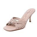 Women39s Strappy Square Open Toe Kitten Heels