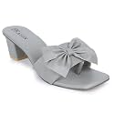 Women39s Stylish Block Heel Sandals with Bow