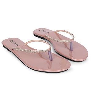 Womens Stylish Flat Sandals - Elegant Flip-Flops