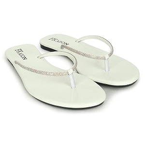 Womens Stylish Flat Sandals - Elegant Flip-Flops