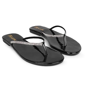 Womens Stylish Flat Sandals - Elegant Flip-Flops