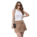 Women39s Stylish Orange Ribbed Knit Sleeveless Round