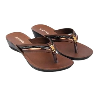 Womens Stylish Solid Colour Flip Flop Slippers