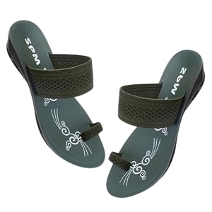 Womens Stylish Solid Colour Flip Flop Slippers