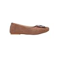 Women39s Suede Ballet Flats with Decorative Buckle