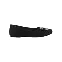 Women39s Suede Ballet Flats with Decorative Buckle