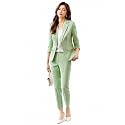 Women's Suit Blazer 3 Piece Office Business Casual Single Breasted Blazer Jacket Pant and Canny Set