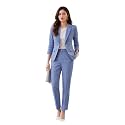 Women's Suit Blazer 3 Piece Office Business Casual Single Breasted Blazer Jacket Pant and Canny Set