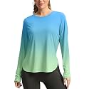 Women's Sun Shirts UPF 50+ Long Sleeve UV Protection Shirt Lightweight Quick Dry Workout Hiking Tops for Women