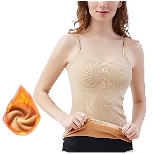 women39s thermal underwear tops velvet camisole apricot sexy stretchy slim-fit body shaper vest shirt suitable for 40-65 kg weight size s m l bust size  66 to 130 cm