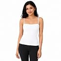 Women's Thermal Underwear Tops Velvet Camisole Apricot Sexy Stretchy Slim-Fit Body Shaper Vest Shirt (Suitable for 40-65 kg Weight) (Size: S, M, L) (Bust Size : 66 to 130 CM)