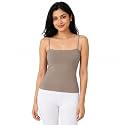 Women's Thermal Underwear Tops Velvet Camisole Apricot Sexy Stretchy Slim-Fit Body Shaper Vest Shirt (Suitable for 40-65 kg Weight) (Size: S, M, L) (Bust Size : 66 to 130 CM)