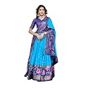 Women's Trending Designeer Tussar Silk Lehenga Choli Print with Foil Work With Unstitched Blouse Patola Print Adorned with Foil Work For Navrati || Wedding