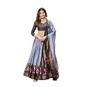 Women's Trending Designeer Tussar Silk Lehenga Choli Print with Foil Work With Unstitched Blouse Patola Print Adorned with Foil Work For Navrati || Wedding