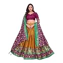 Women's Trending Designeer Tussar Silk Lehenga Choli Print with Foil Work With Unstitched Blouse Patola Print Adorned with Foil Work For Navrati || Wedding