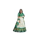 Women's Trending Designeer Tussar Silk Lehenga Choli Print with Foil Work With Unstitched Blouse Patola Print Adorned with Foil Work For Navrati || Wedding