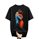 Women39s Typography Round Neck Cotton-Blend T-Shirts Oversized