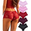 Women's Underwear Lace Boyshort Panties for Ladies Sexy Lingerie for Women