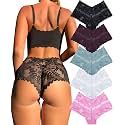 Women's Underwear Lace Boyshort Panties for Ladies Sexy Lingerie for Women